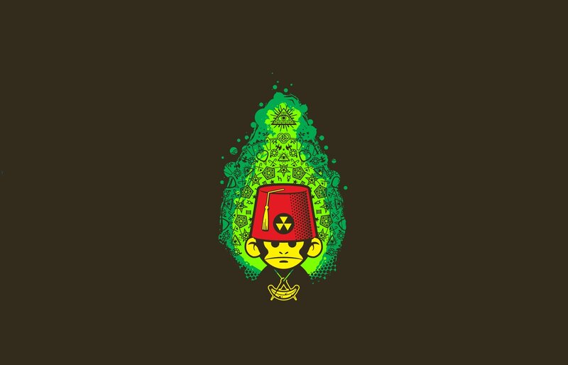 Monkey in Fez Hat