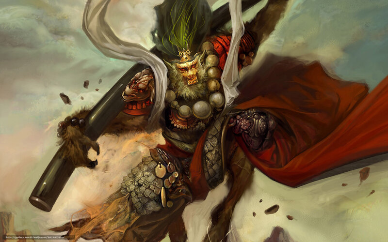 Monkey King in battle