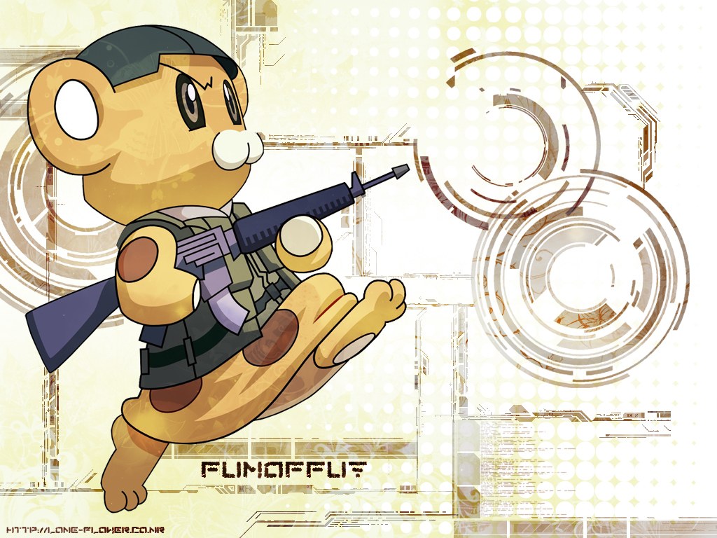 Monkey soldier with rifle
