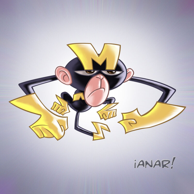 Monkey superhero character