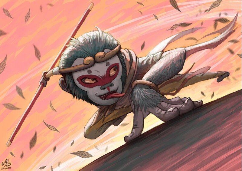 Monkey Warrior in Motion