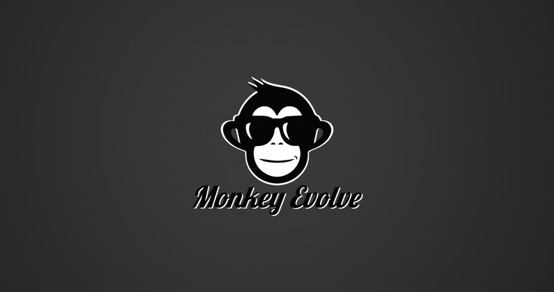 Monkey Wearing Sunglasses — Black