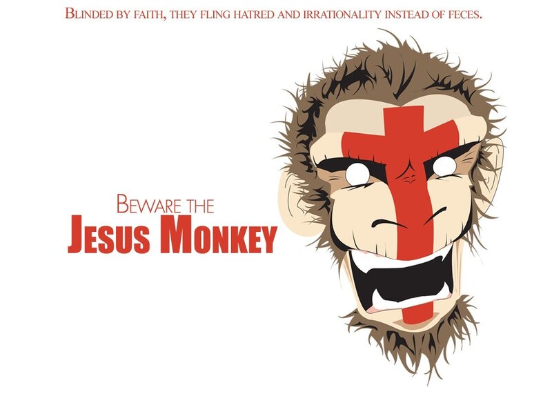 Monkey with Red Cross