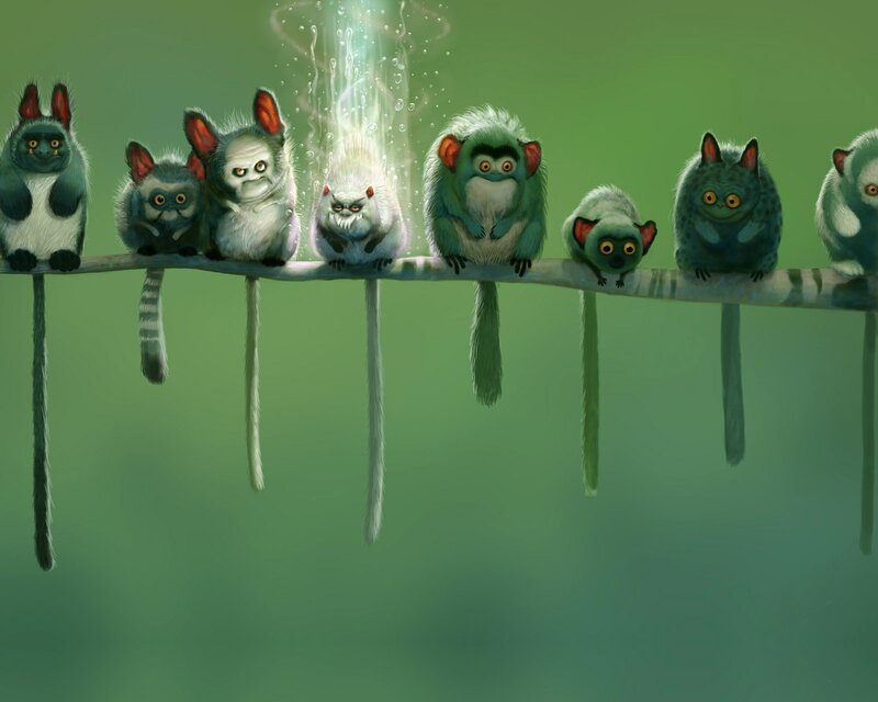 Monkeys on a branch