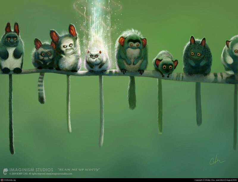 Monkeys on a Branch — Green