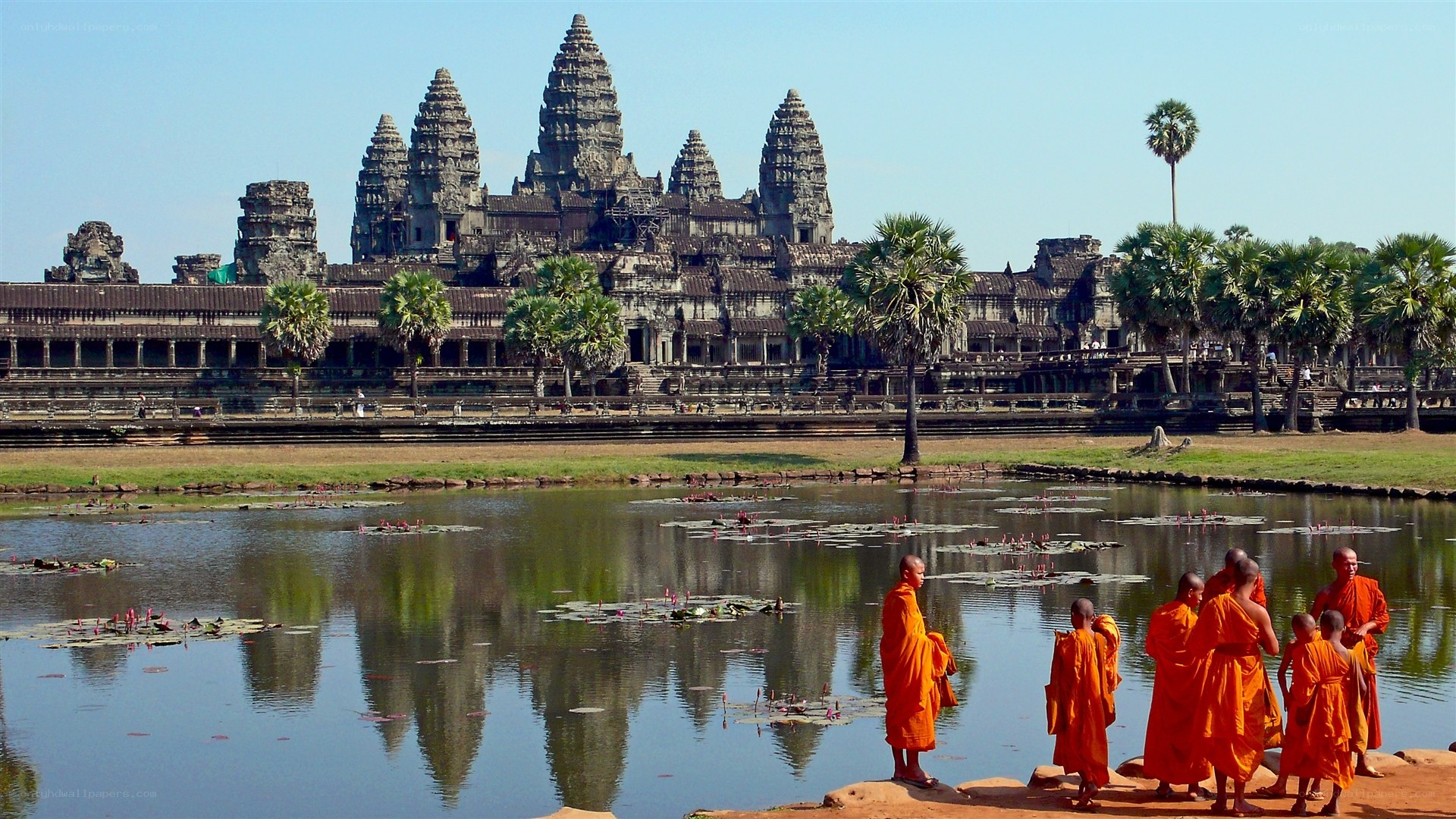 Monks at Angkor Wat