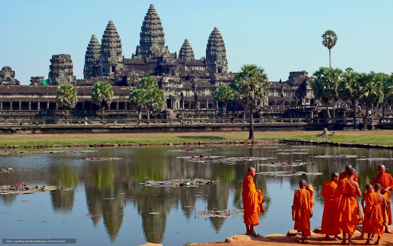 Monks at Angkor Wat