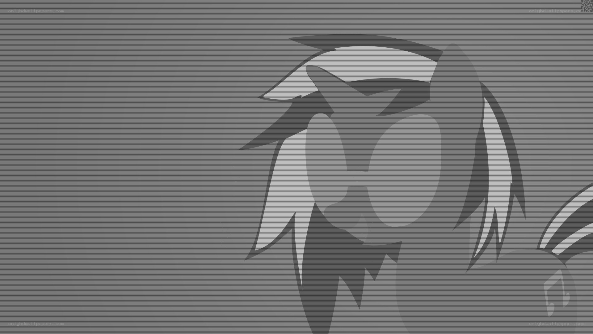 monochrome character silhouette