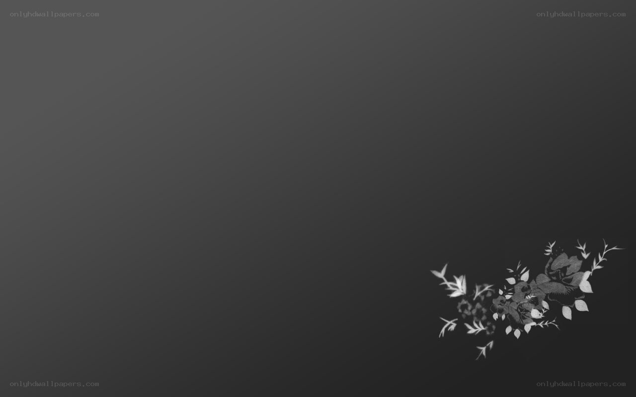 monochrome floral design