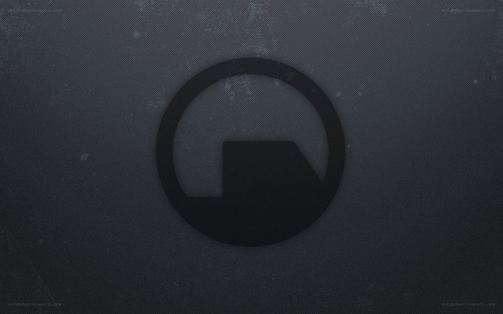 Monochrome logo on textured background
