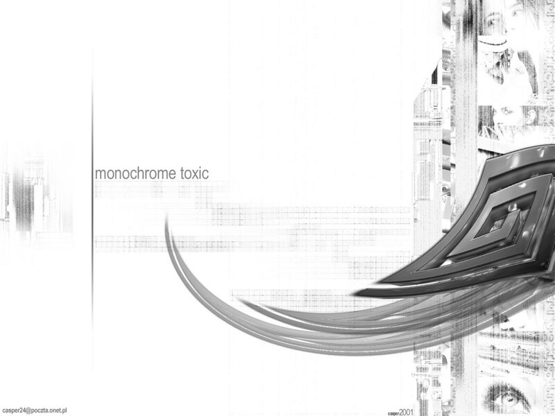 monochrome toxic abstract design