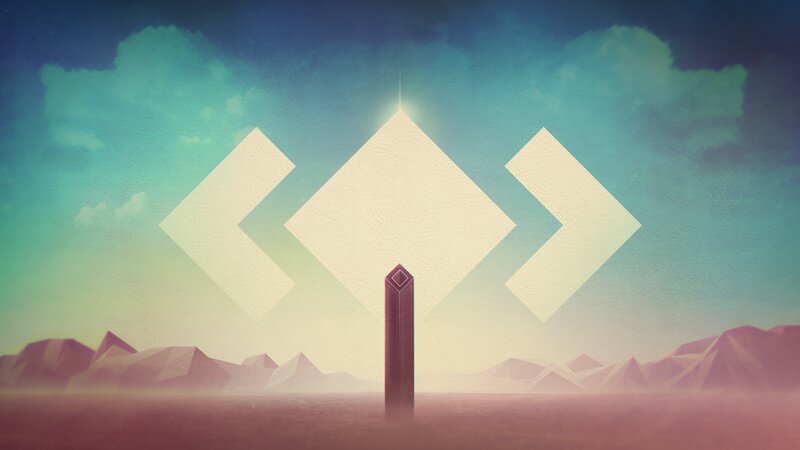 Monolith in Desert Landscape