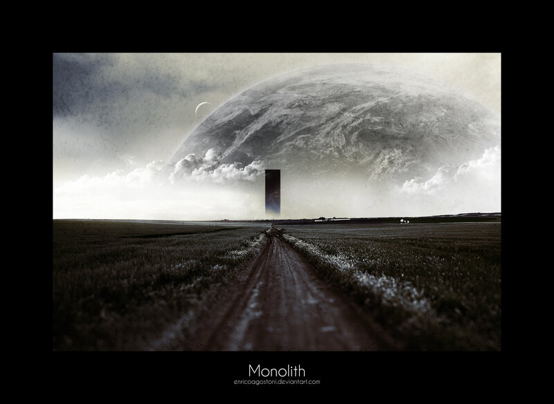 Monolith on alien world