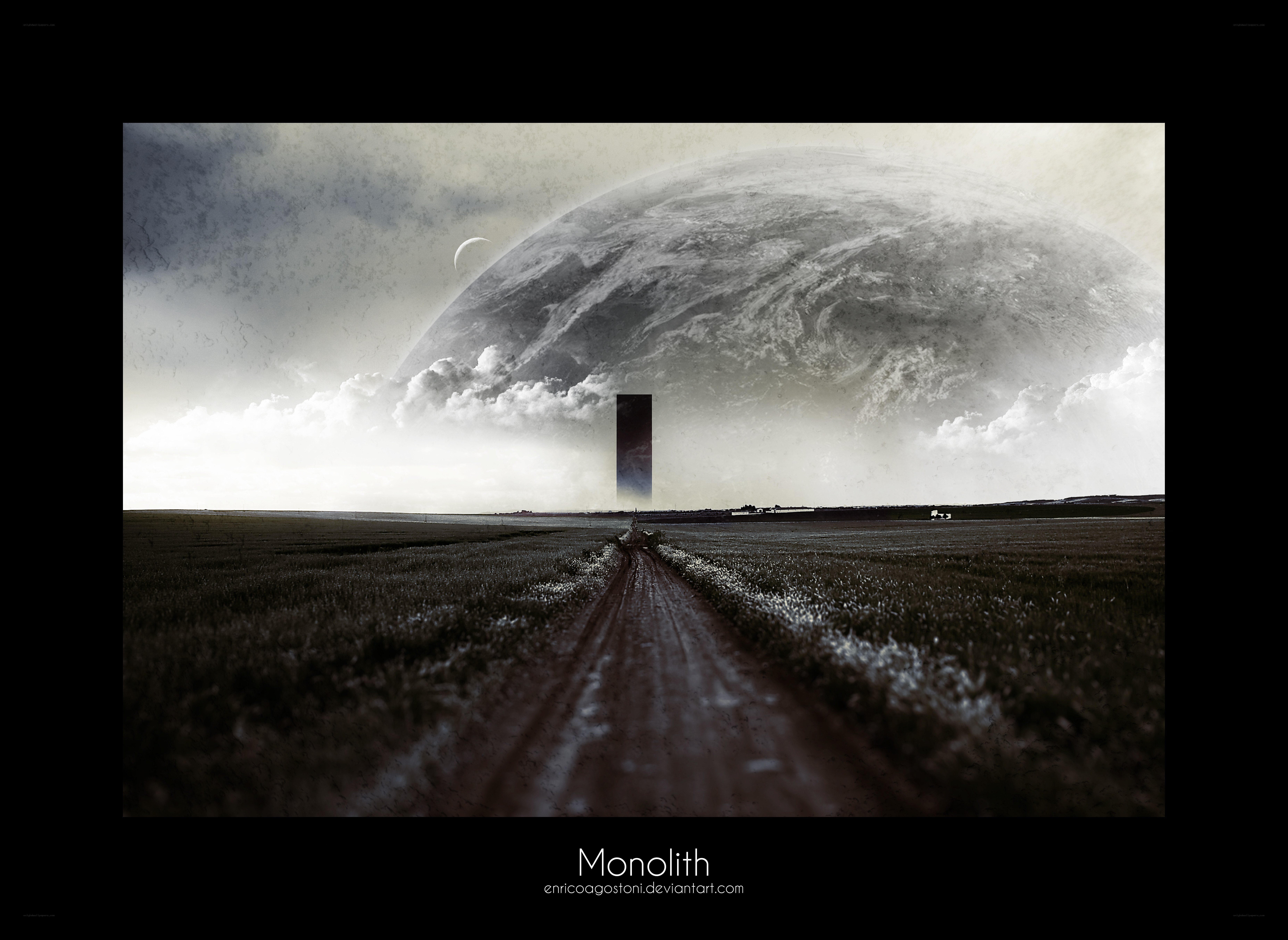 Monolith on alien world