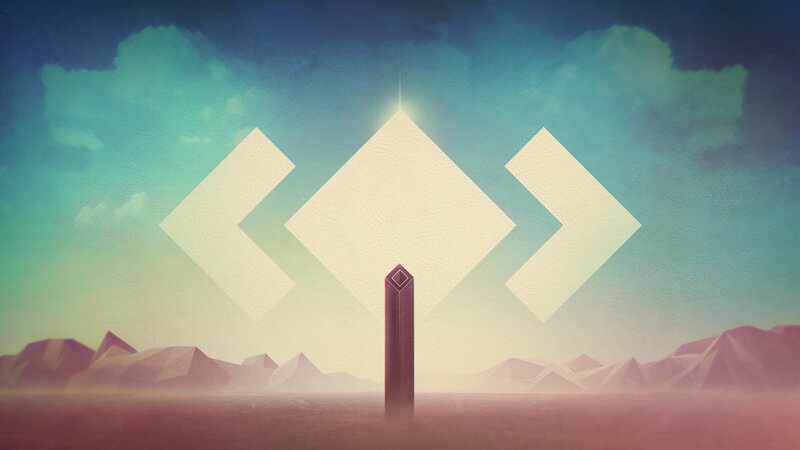 Monolith with Geometric Shapes