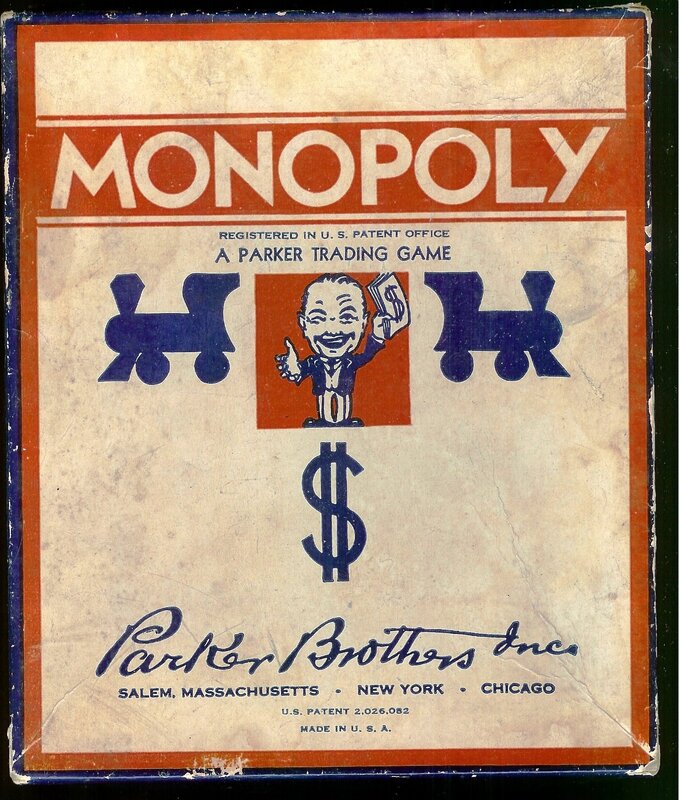 Monopoly board game box