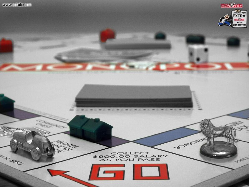 Monopoly Game Board — White, Neutral