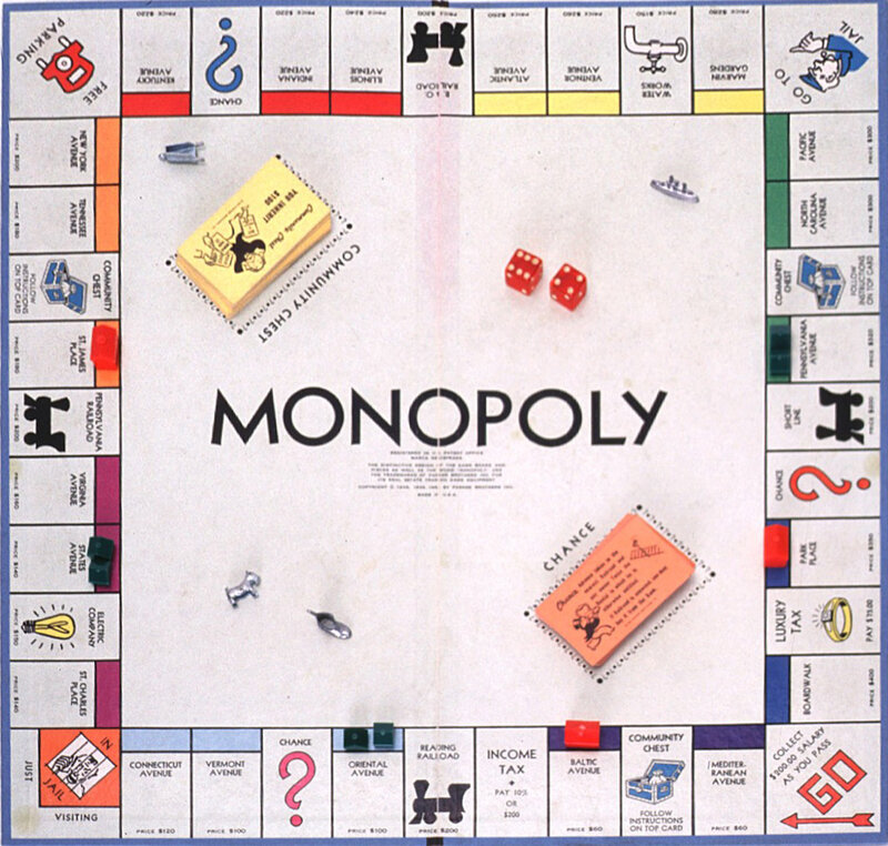 Monopoly Game Board — White