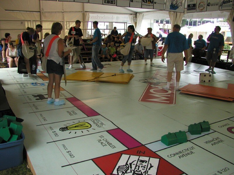 Monopoly game in progress