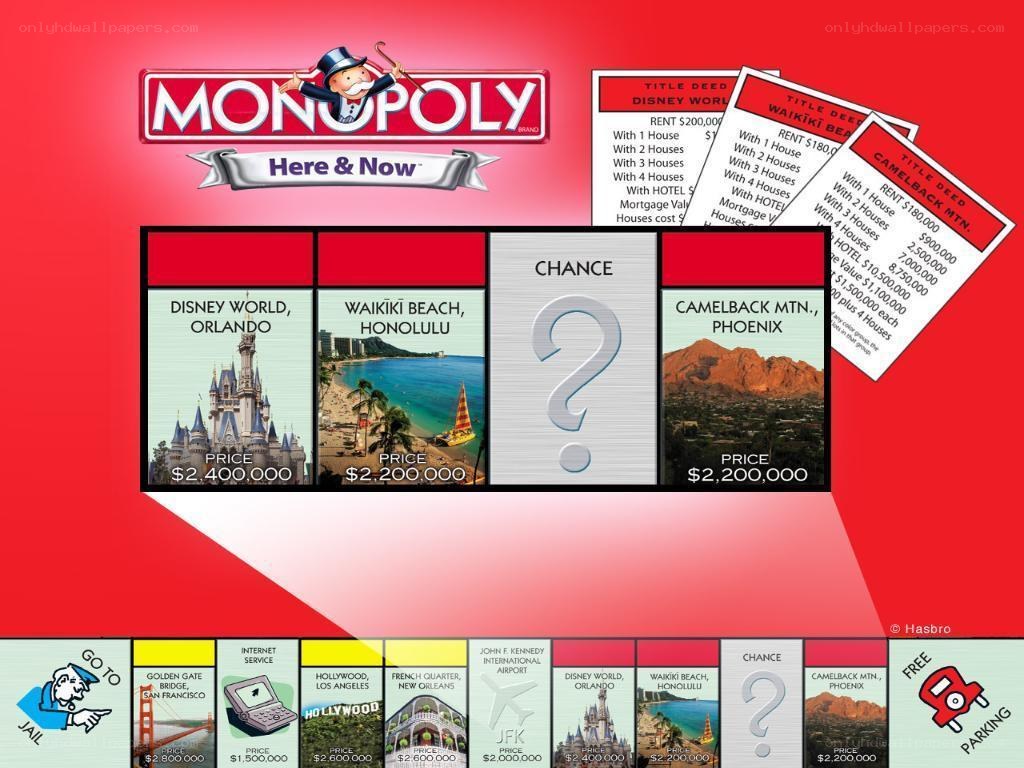 Monopoly Here & Now game board