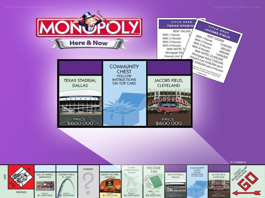 Monopoly Here & Now game board