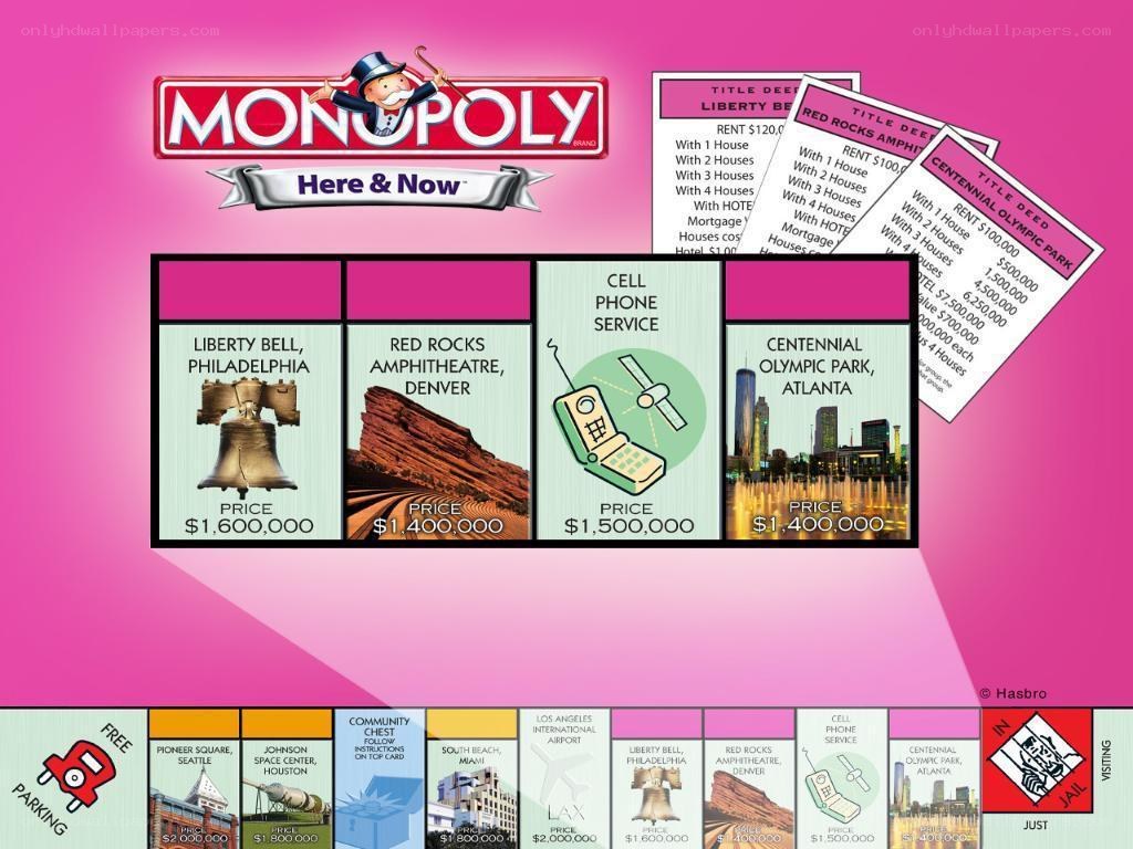 Monopoly Here & Now game board