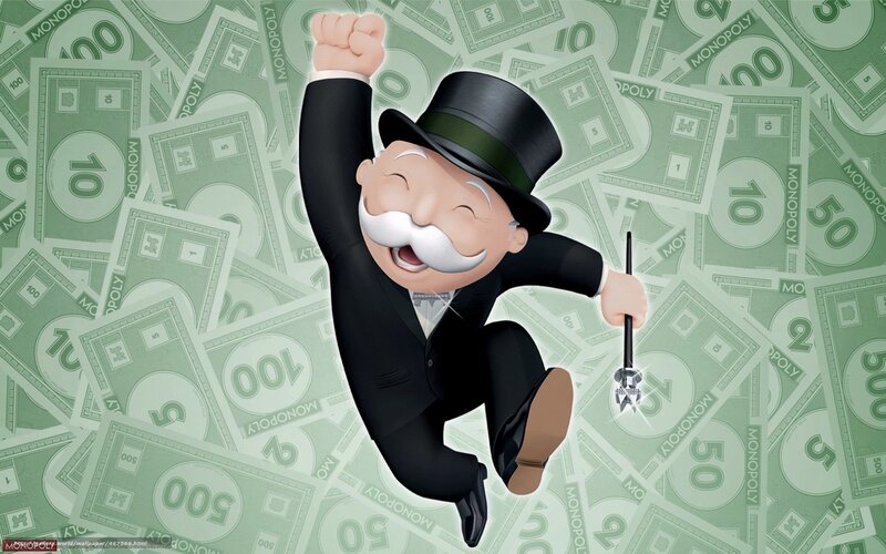 Monopoly Man Celebrating