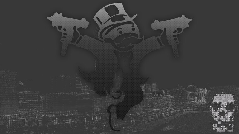 Monopoly Man with Guns