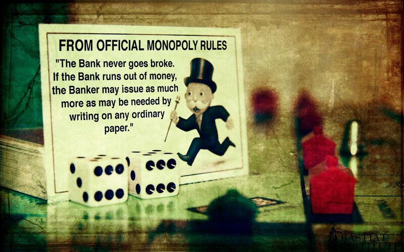 Monopoly rule card with dice