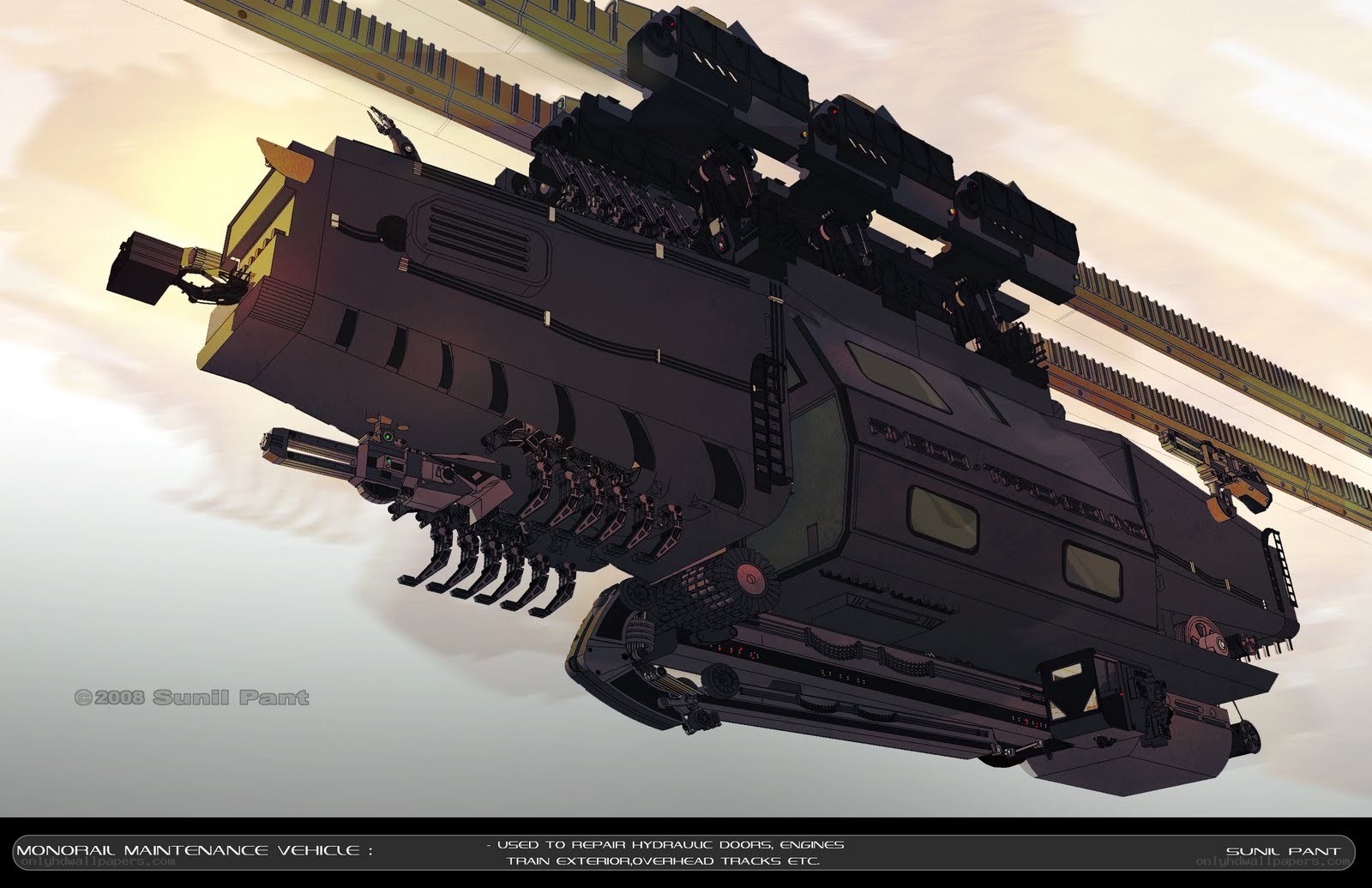 Monorail Maintenance Vehicle