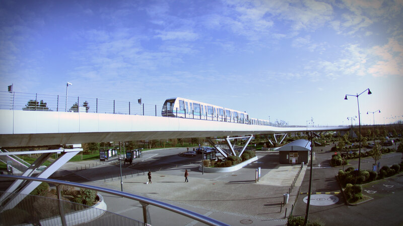 Monorail on Elevated Track