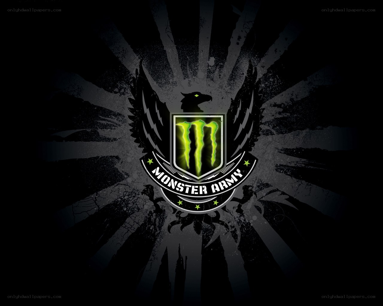 Monster Army logo wallpaper