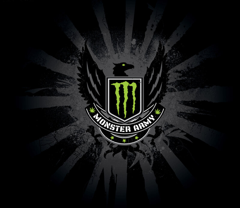 Monster Army logo with eagle
