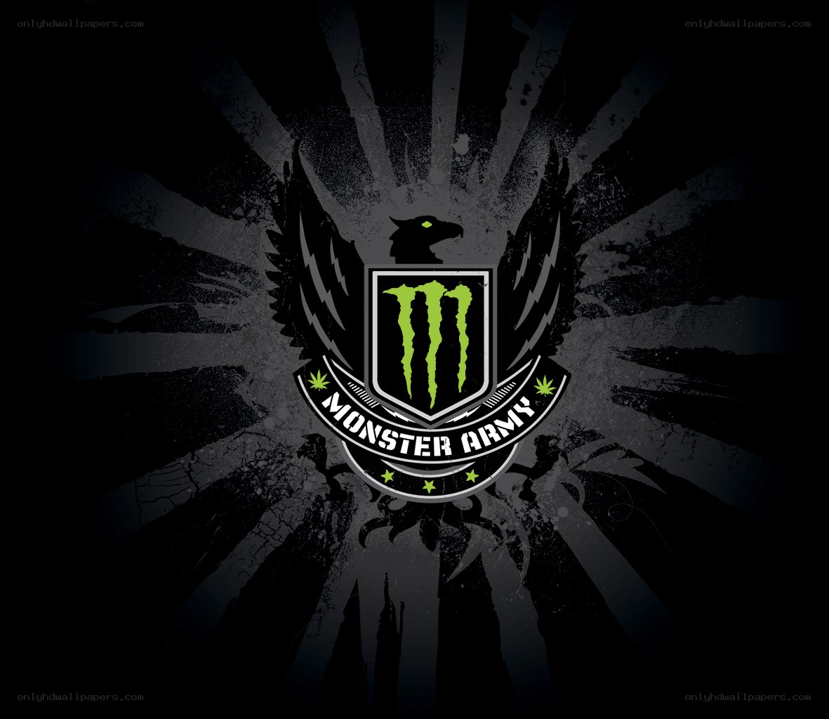 Monster Army logo with eagle