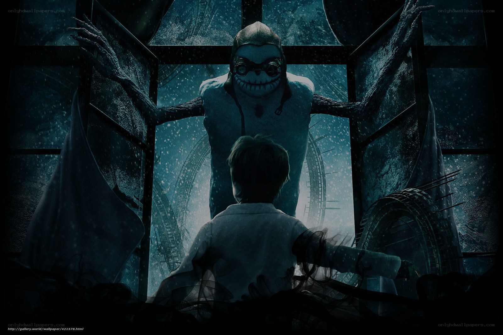 monster at the window