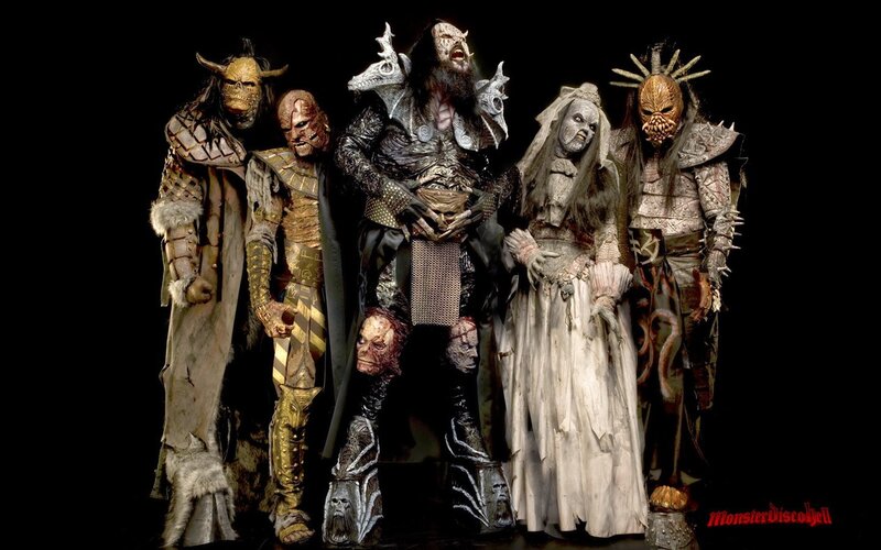 monster band members in costume