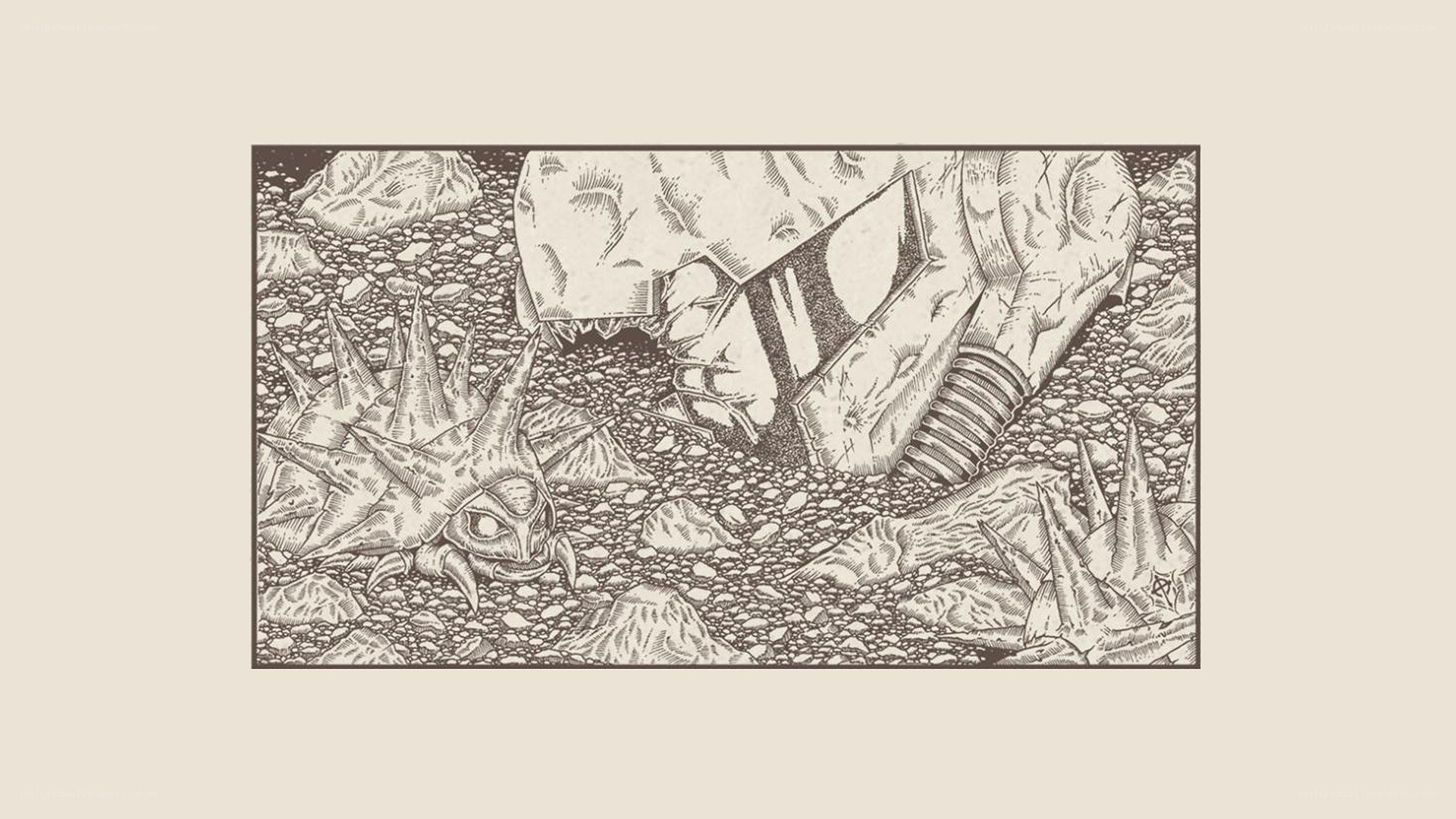 monster battle illustration