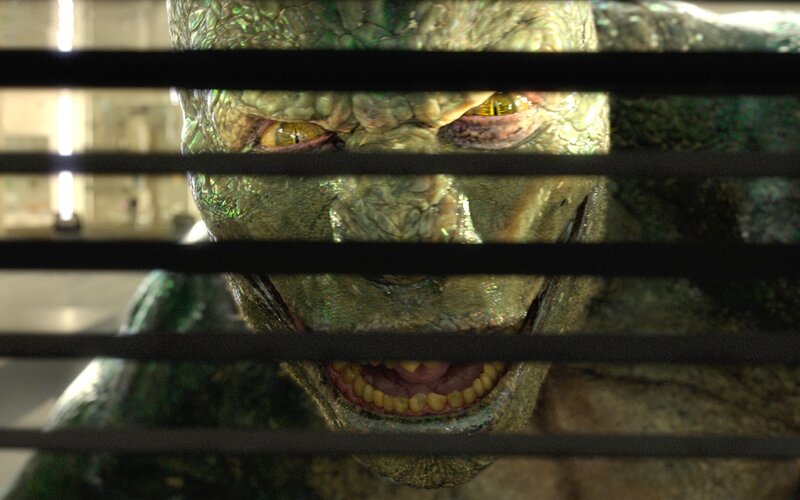 monster behind bars