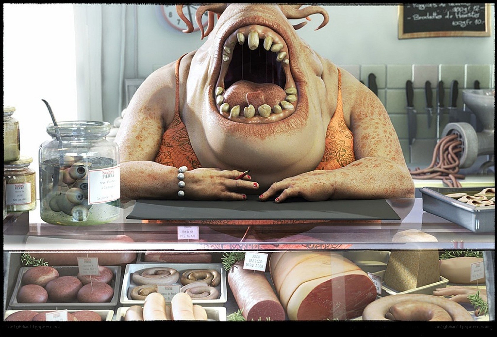 Monster butcher shop