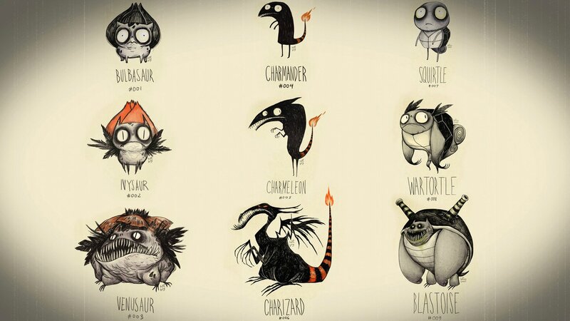 Monster Character Designs — Black