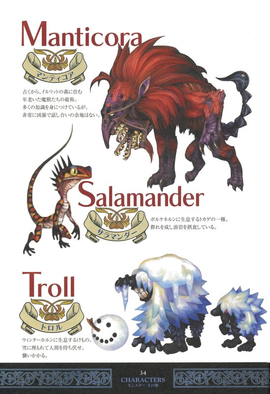 Monster character designs