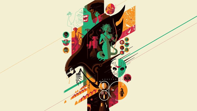 Monster Collage Illustration