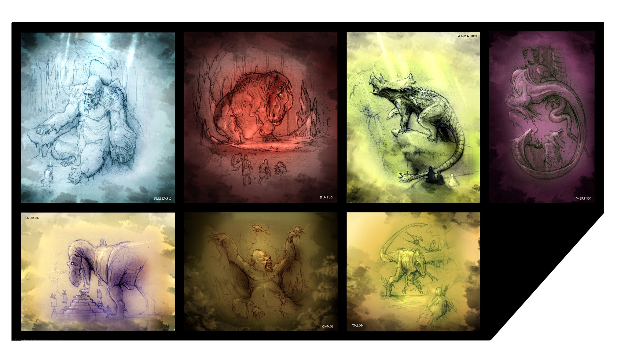 Monster concept art collection
