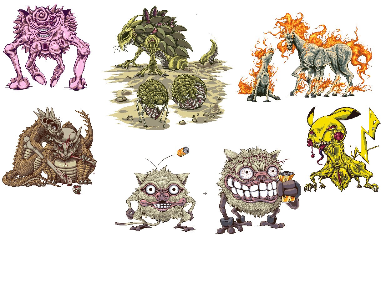 Monster concept art collection
