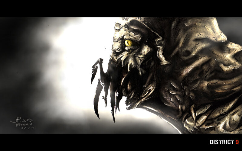 monster concept art from district 9