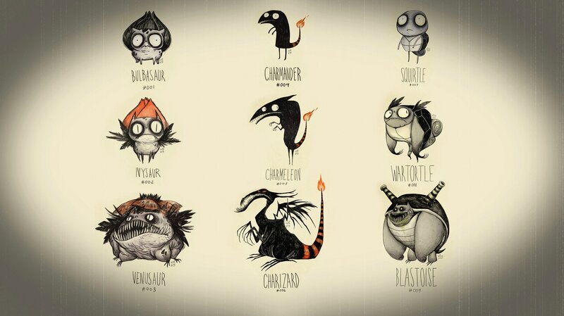 Monster Creatures — Black, Creepy