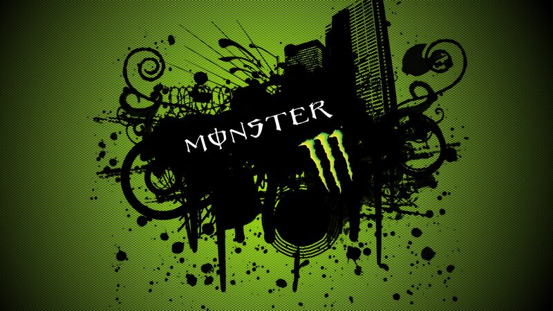 Monster Energy Logo — Green, Aggressive