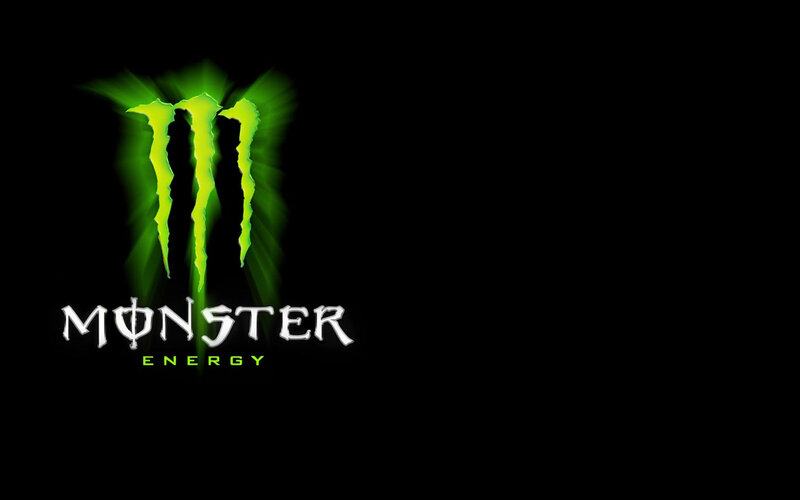 Monster Energy logo on black