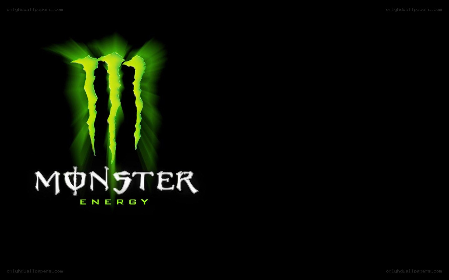 Monster Energy logo on black