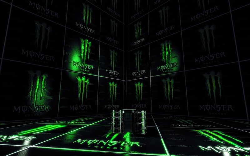 Monster Energy logo room